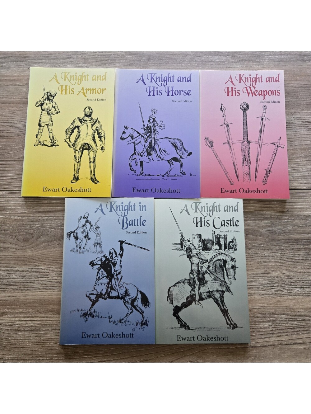 Ewart Oakeshott 5 Book Lot A Knight Armor Horse Weapons Battle Castle Medieval